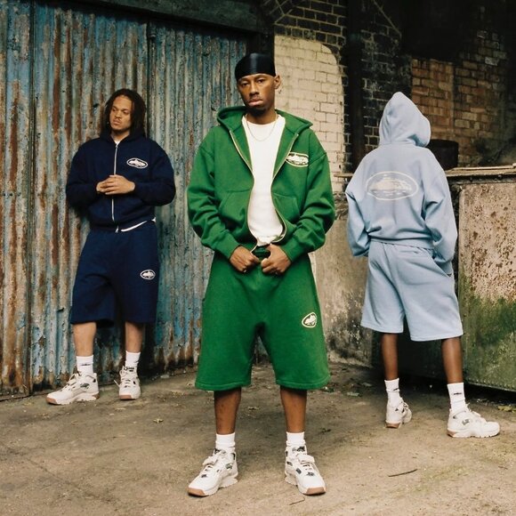 Corteiz RTW "Island" Navy Blue Shorts with Puff Print Logo - Picture 10 of 13